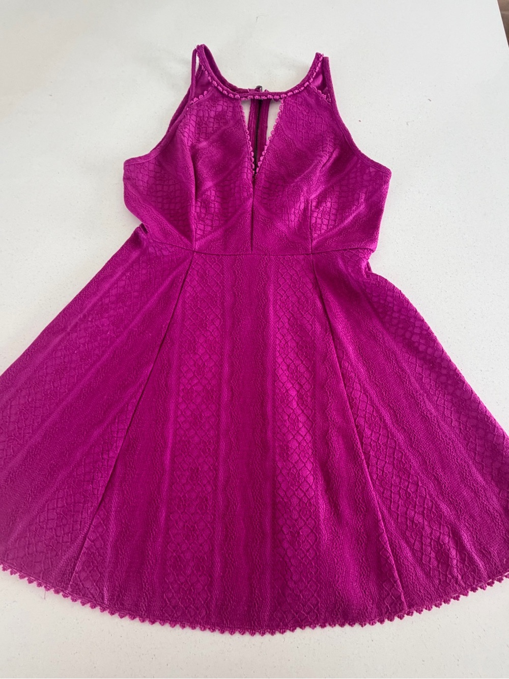 Free People Missed Connections Fit & Flare Mini Dress